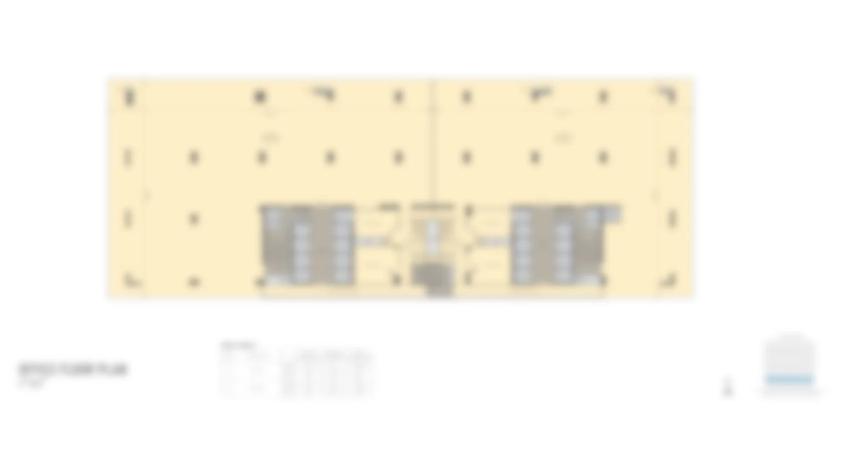 Floor plate layout of Poonawalla Towers